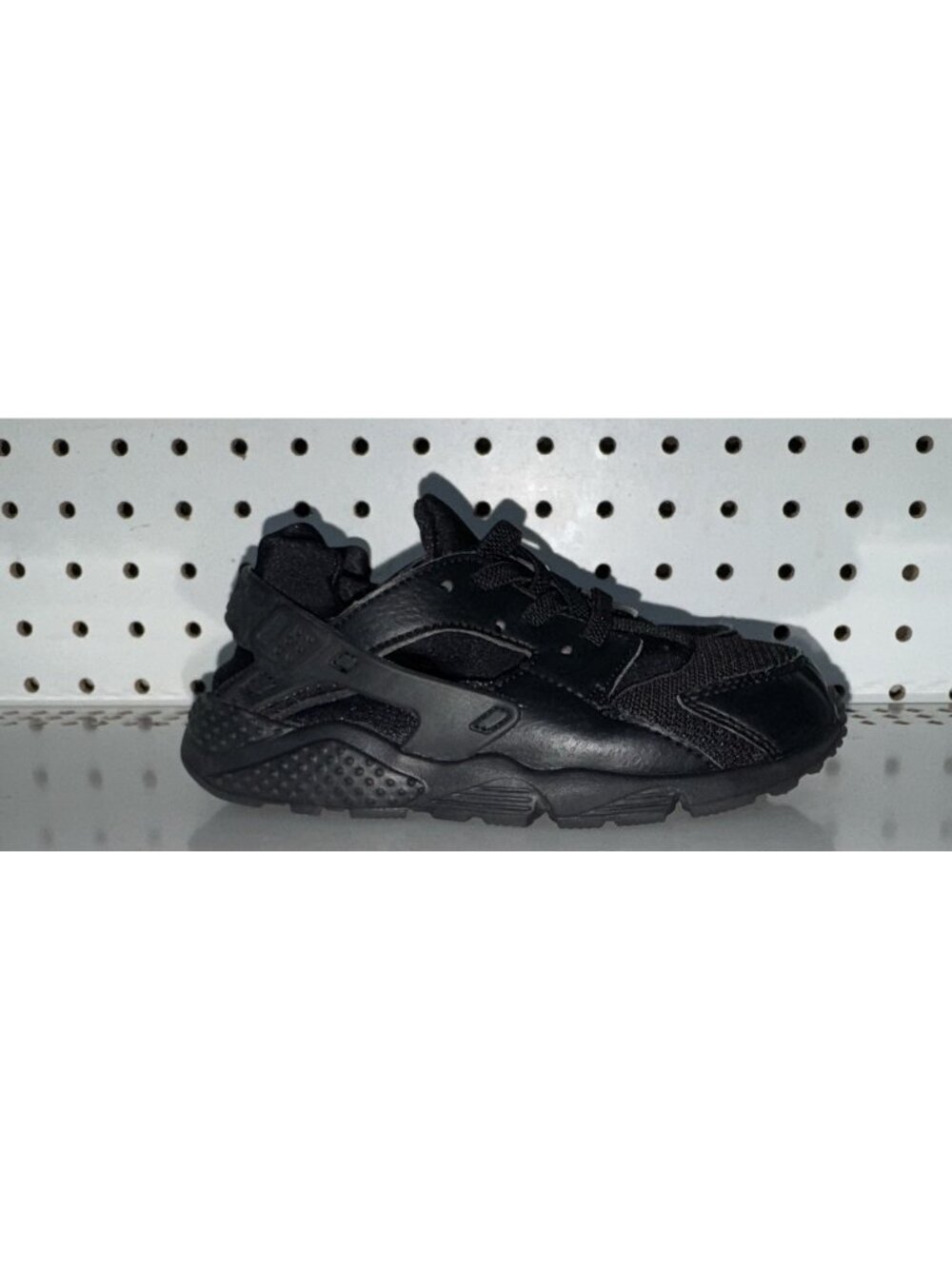 Nike Air Huarache Run TD Triple Black Boys Youth Athletic Running Shoes Size 10C